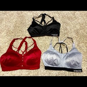 Victoria Secrets Sports bras. Set of 3. 34DD